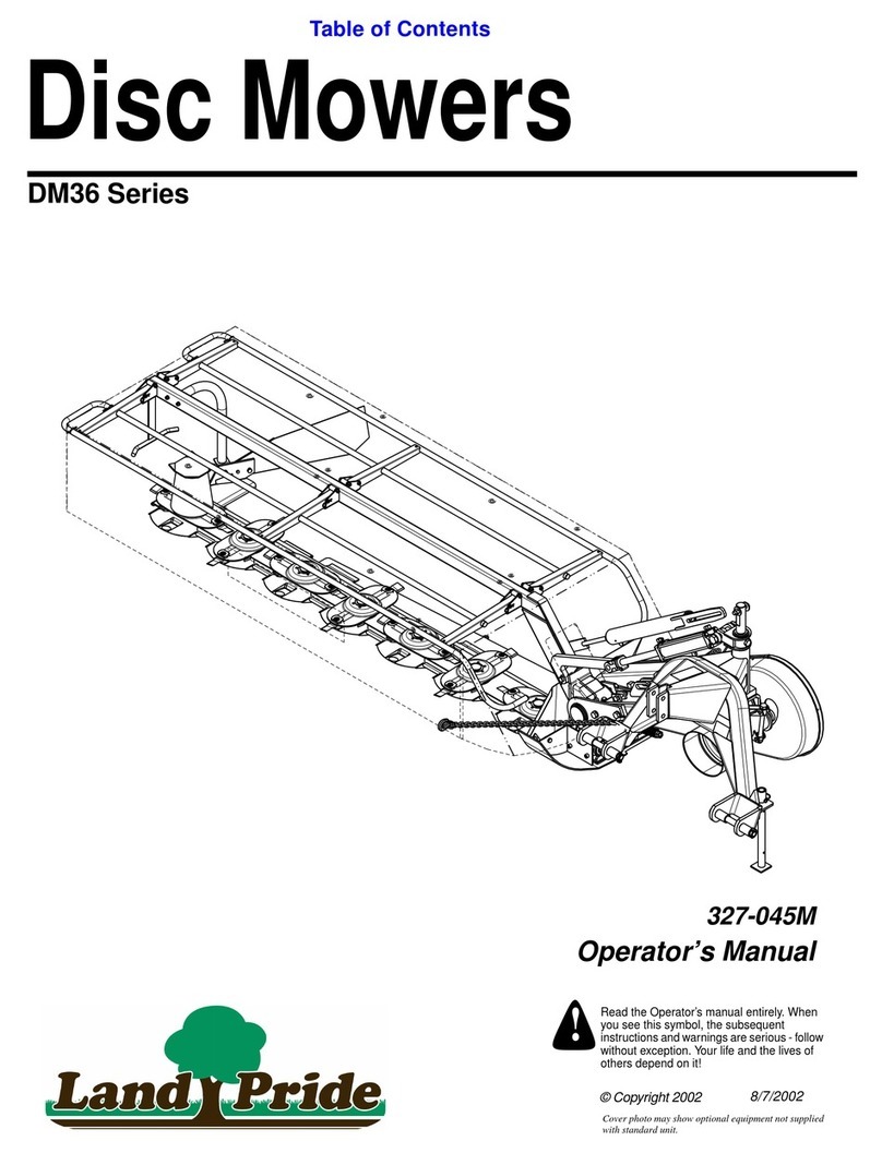 Land Pride DM36 Series Operator's manual
