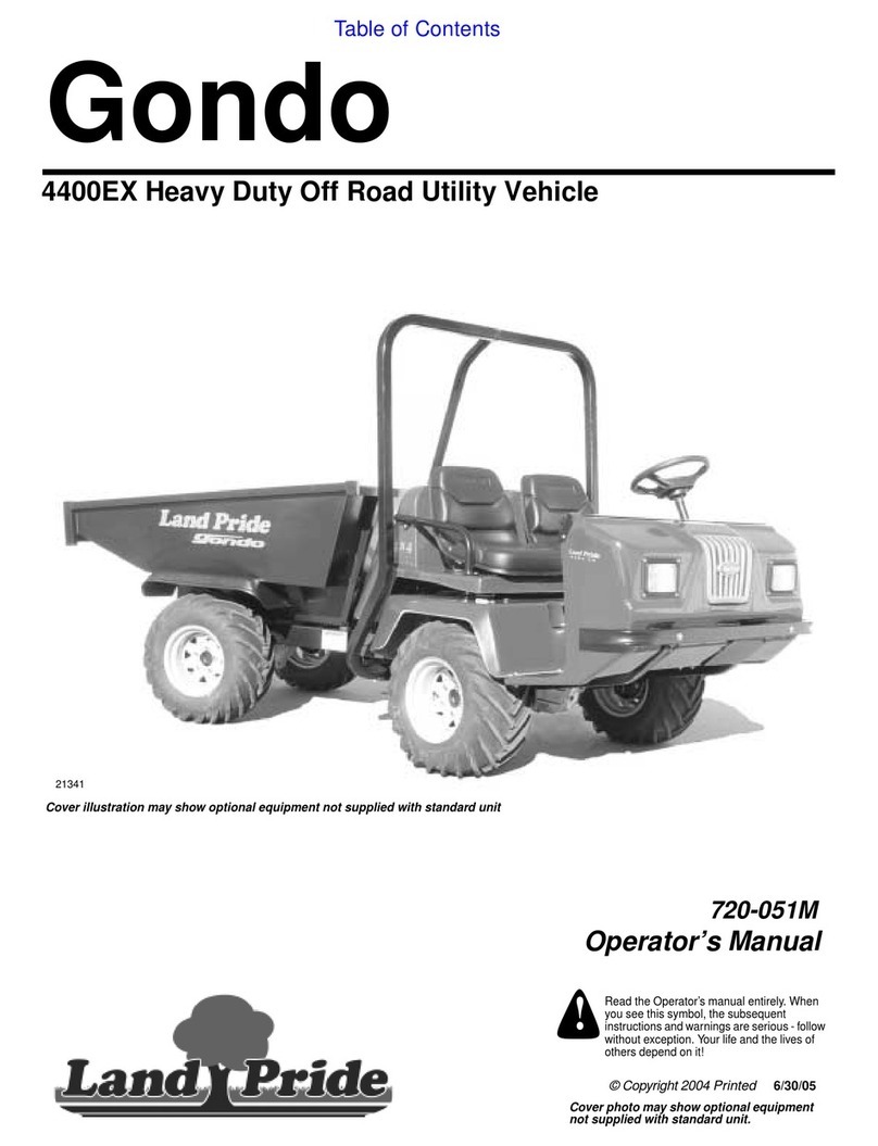 Land Pride Gondo 4400EX User manual