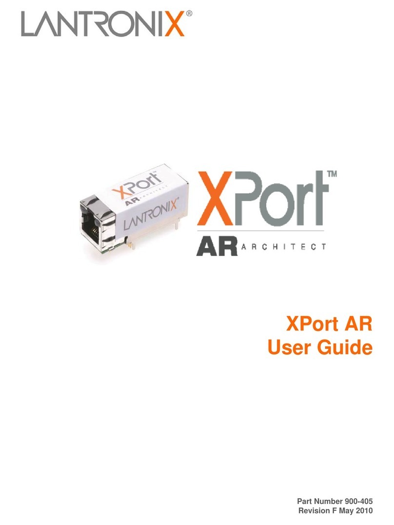 Lantronix XPort AR user guide Lantronix XPort AR user guide