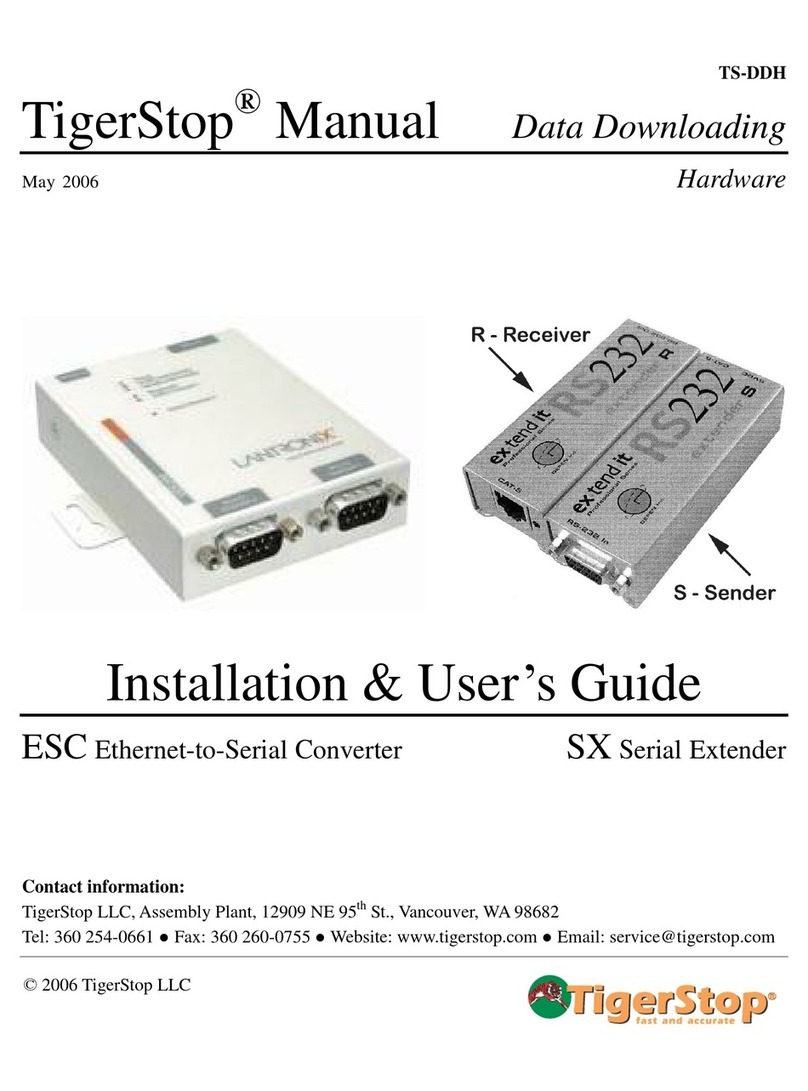 TigerStop TS-DDH Installation & user guide