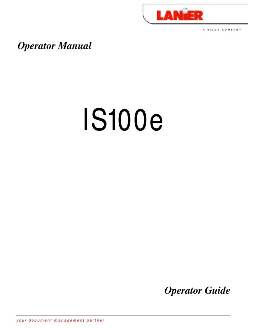 Lanier IS100e Operator's manual