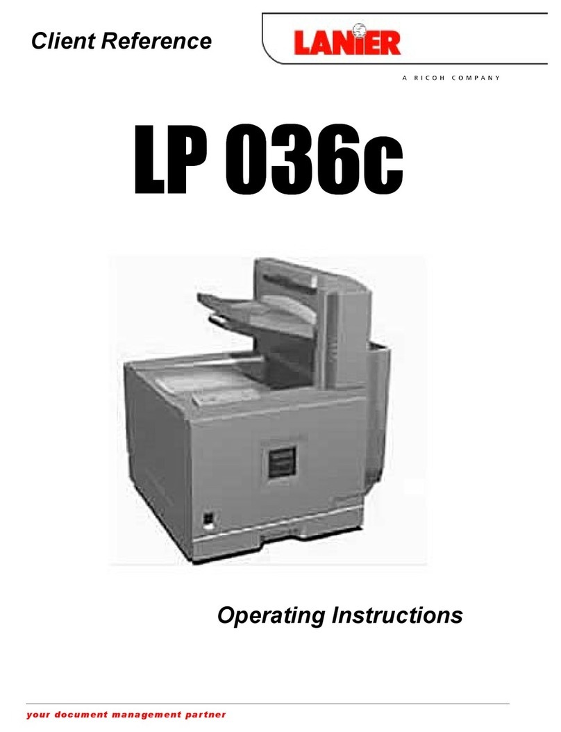 Lanier LP 036c User manual