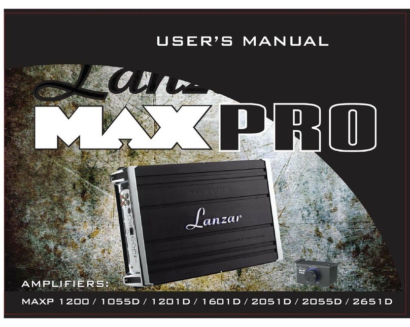 Lanzar MAXP 1055D User manual