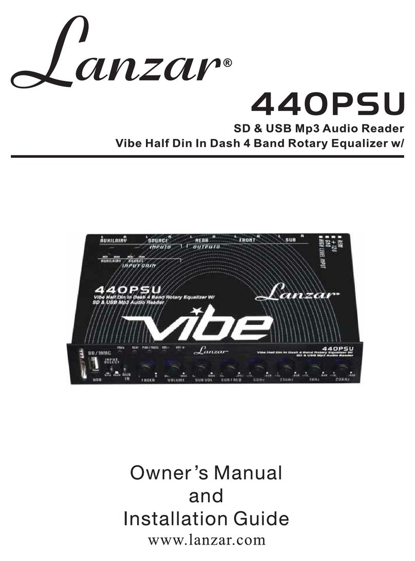 Lanzar Vibe 440PSU Programming manual