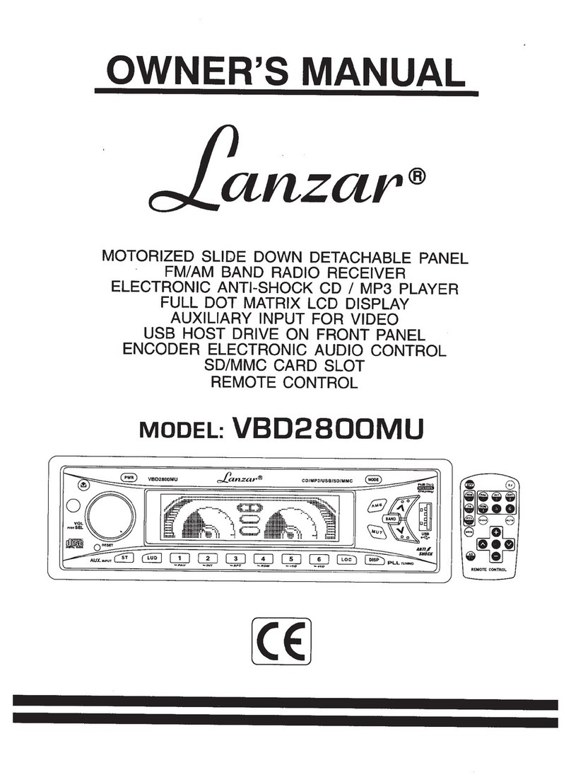 Lanzar VBD2800MU User manual Lanzar VBD2800MU User manual