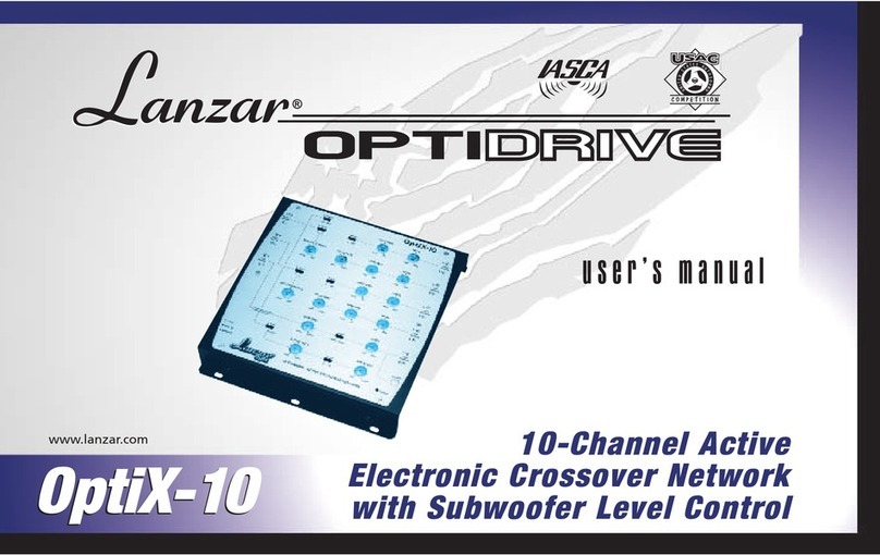 Lanzar OPTIDRIVE OPTIX-10OPTIX-10 user manual