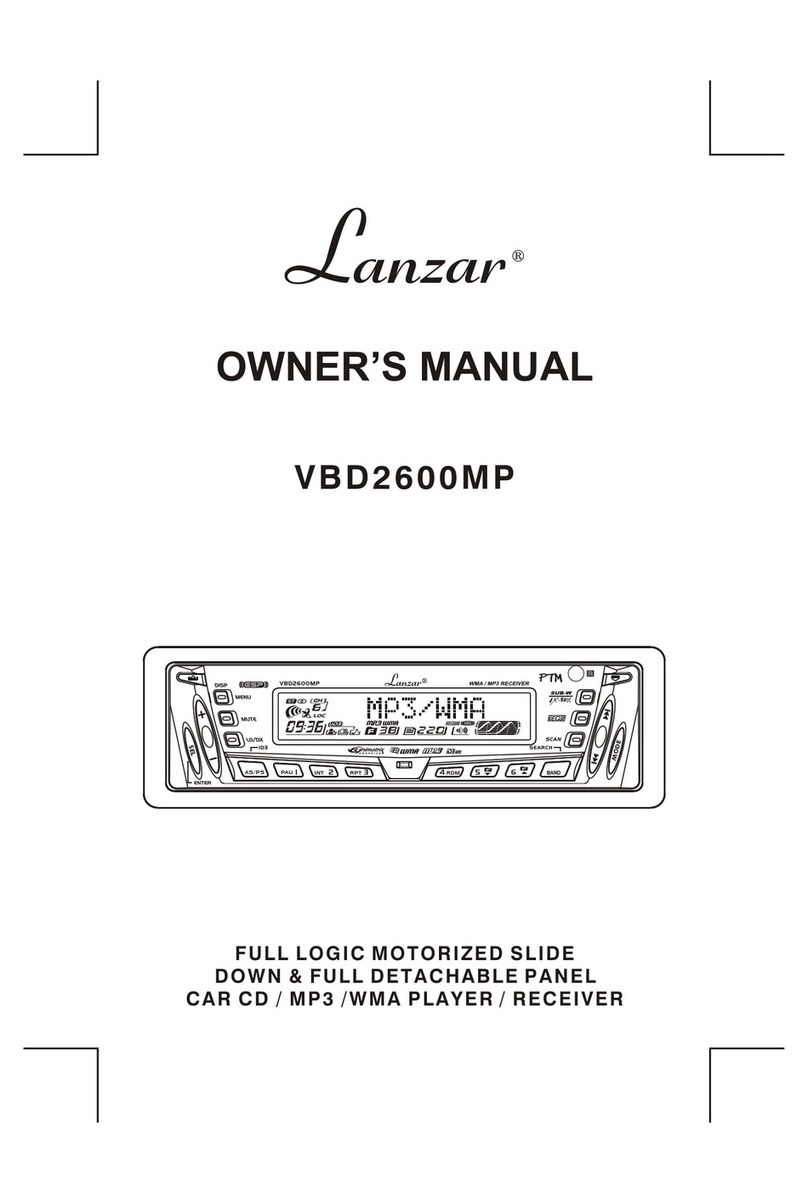Lanzar Lanzar Vibe VBD2600MP User manual Lanzar Lanzar Vibe VBD2600MP User manual