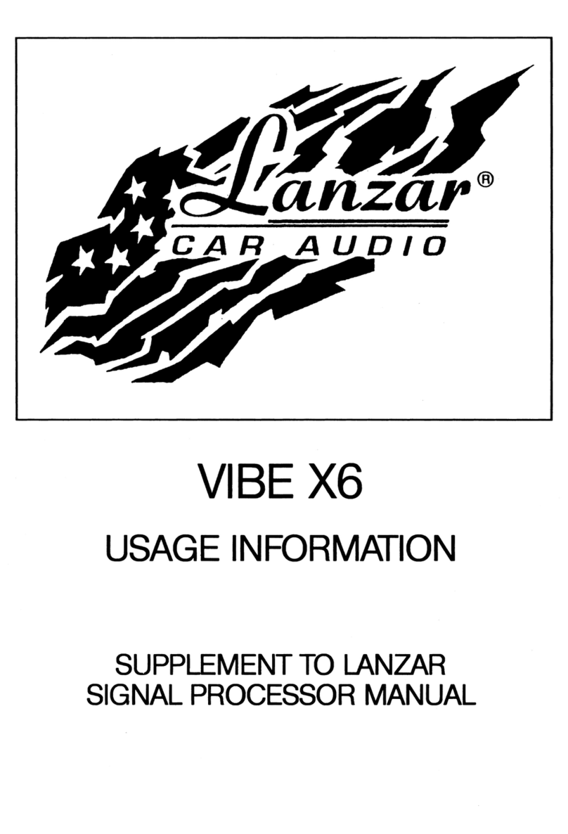 Lanzar LANZAR VIBE X6 user manual