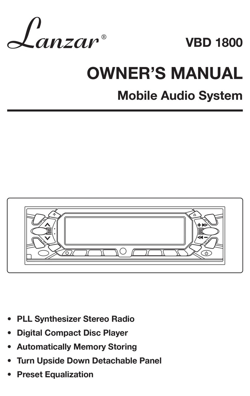Lanzar Lanzar Vibe VBD1800 owner's manual