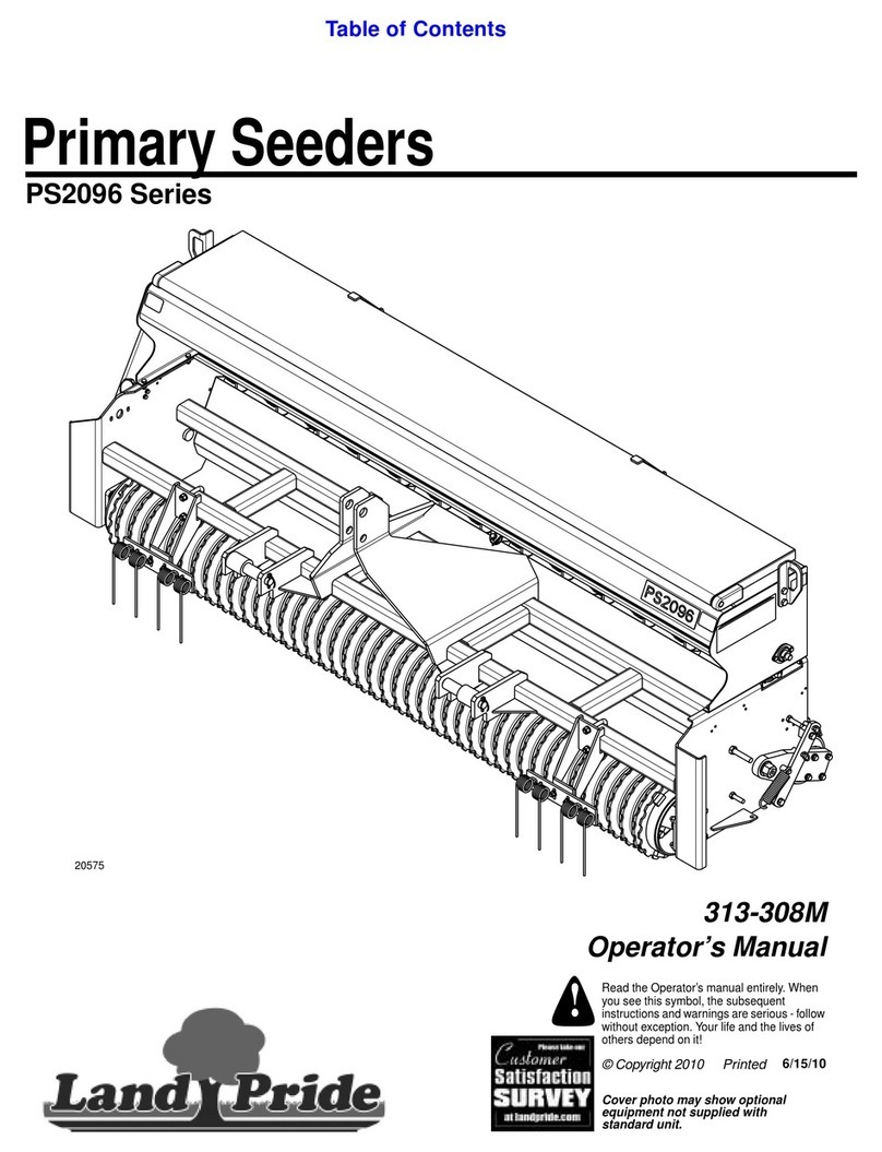 Land Pride 313-308M User manual
