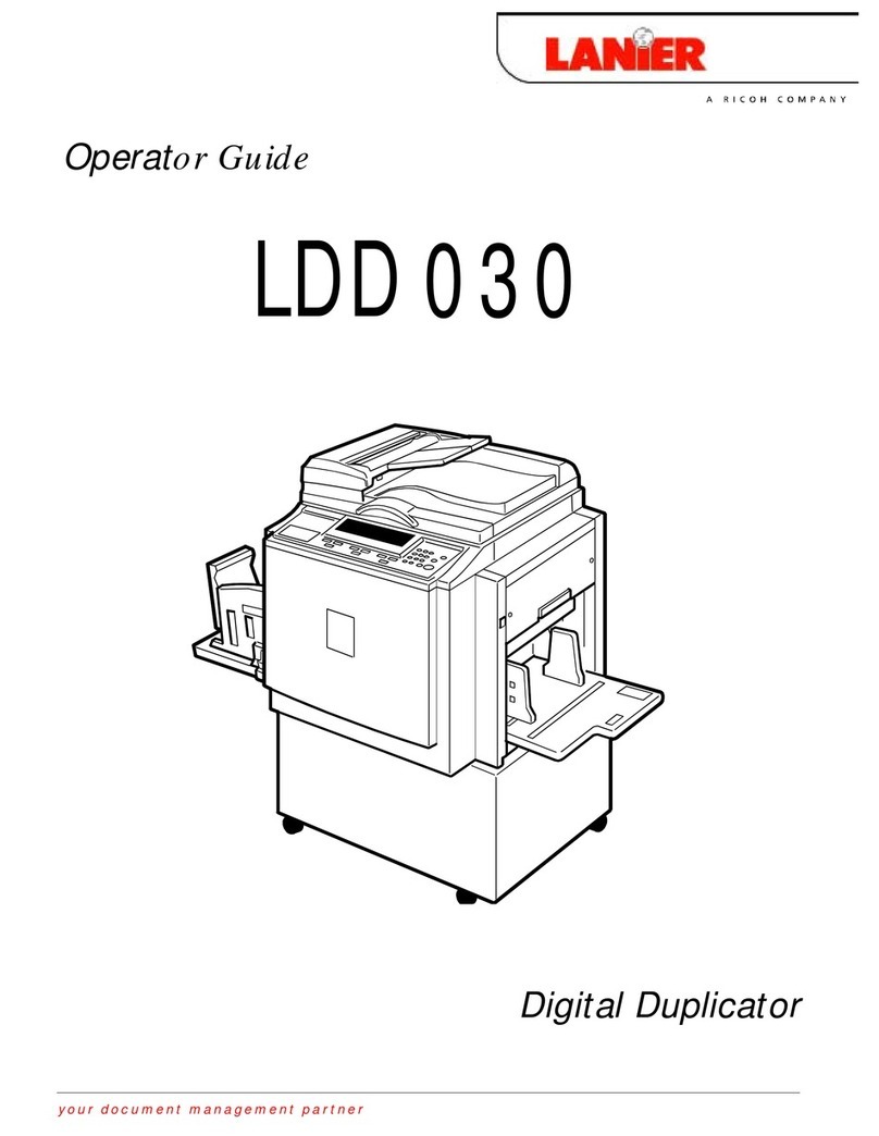 Lanier JP1030 Operator's guide