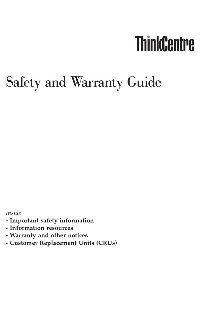 Lenovo ThinkCentre 43C2484 Safety and Warranty Guide