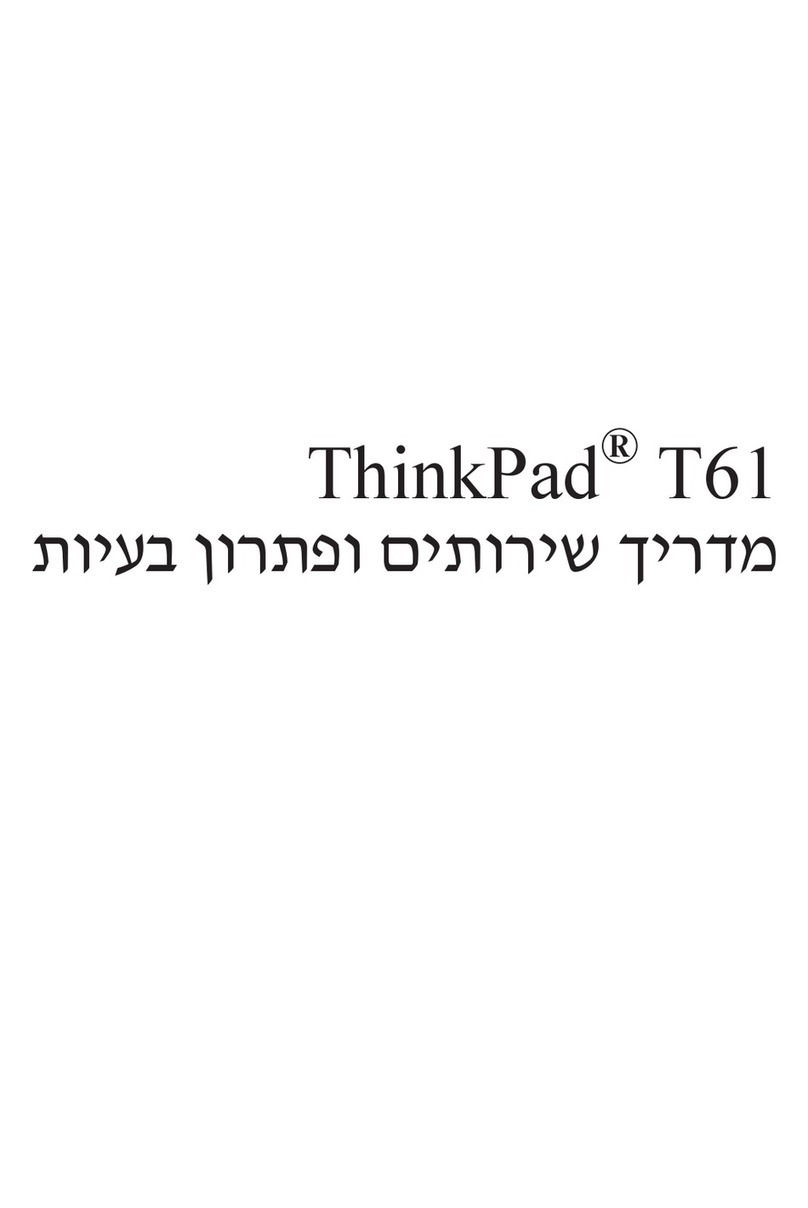Lenovo ThinkPad T61 user manual