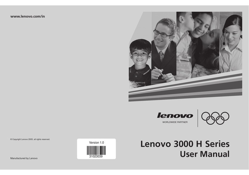 Lenovo 3000 H Series User manual
