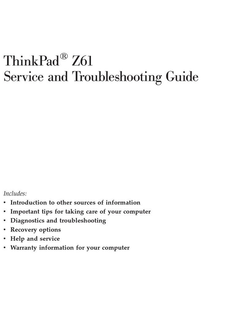 Lenovo ThinkPad Z61E User manual