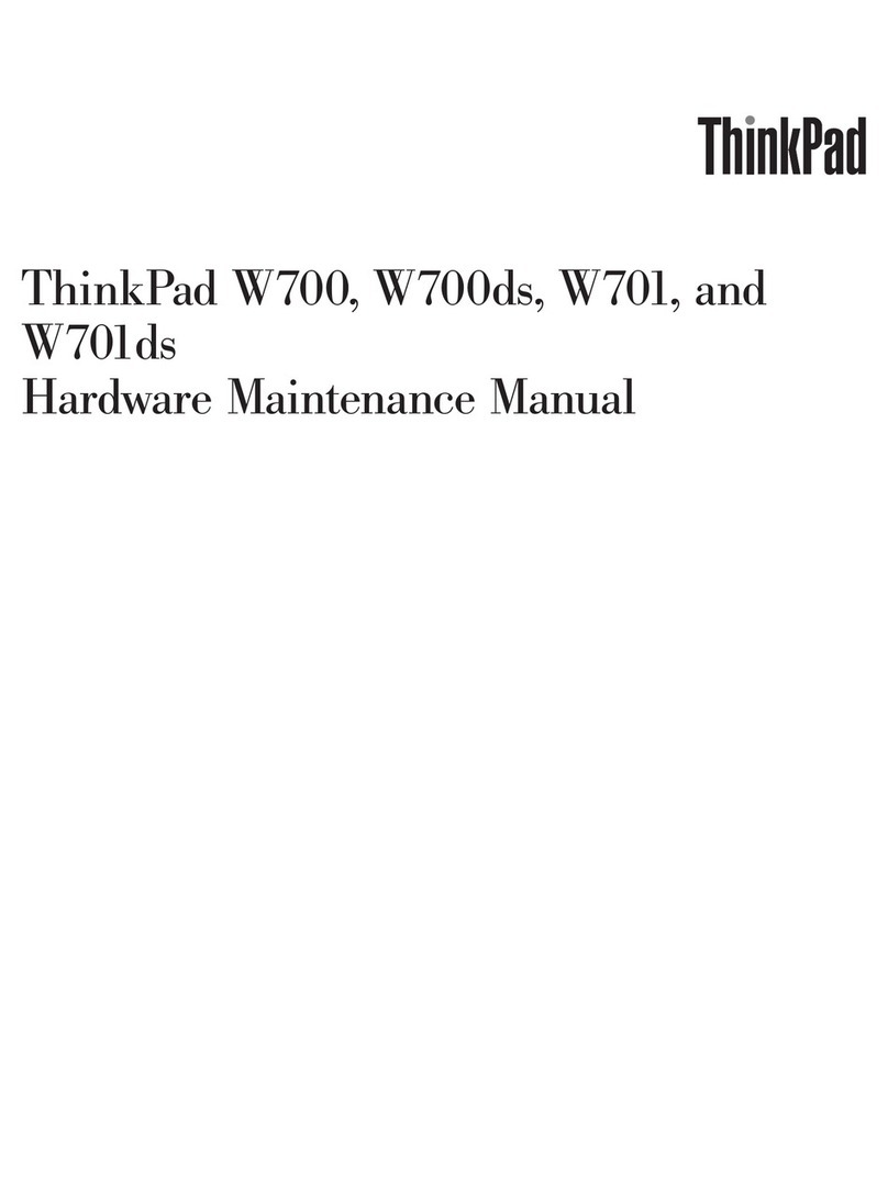Lenovo THINKPAD W701DS Owner's manual
