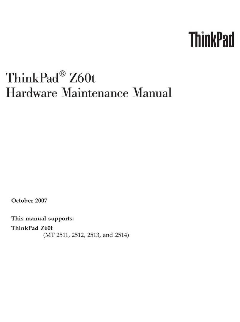 Lenovo ThinkPad Z60t Series Owner's manual