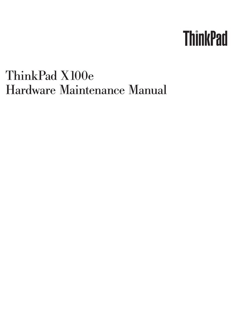 Lenovo THINKPAD X100E Owner's manual