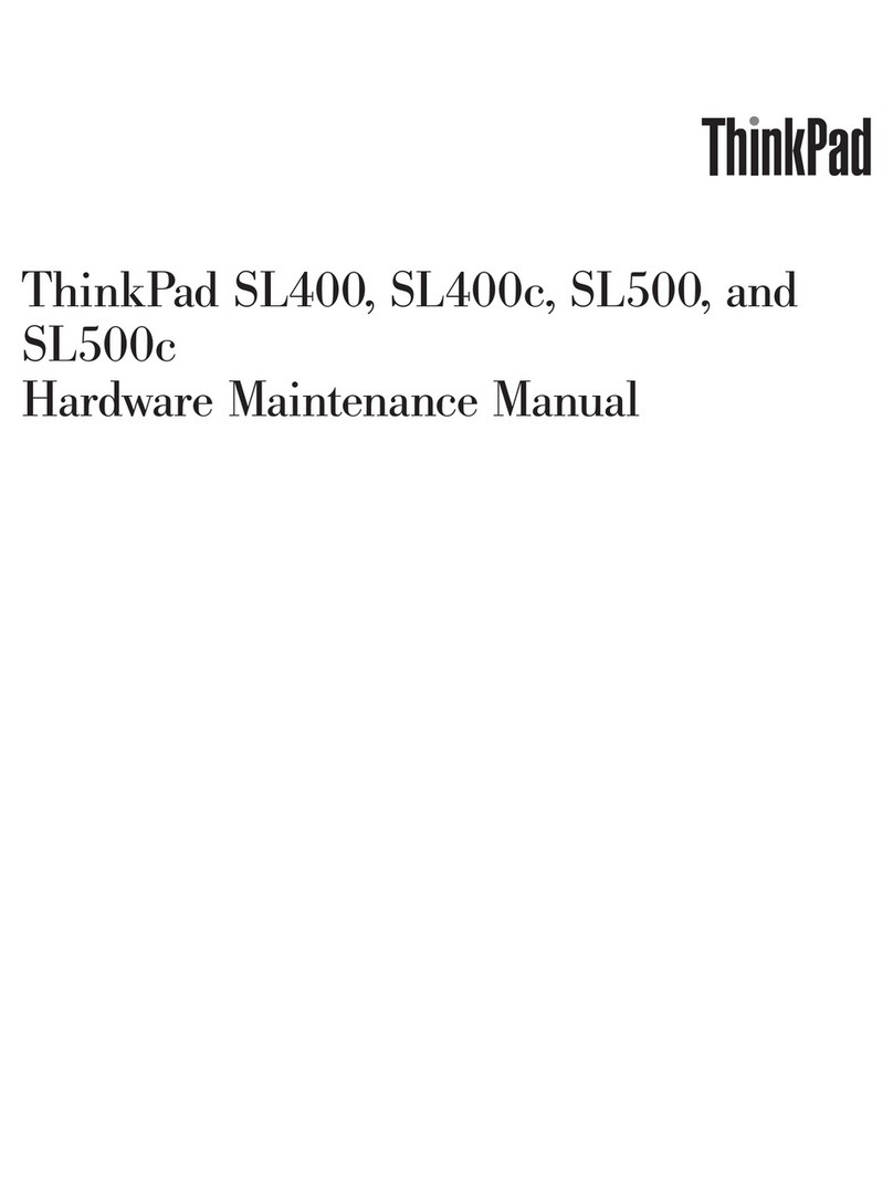 Lenovo ThinkPad SL400c Hardware Maintenance Manual