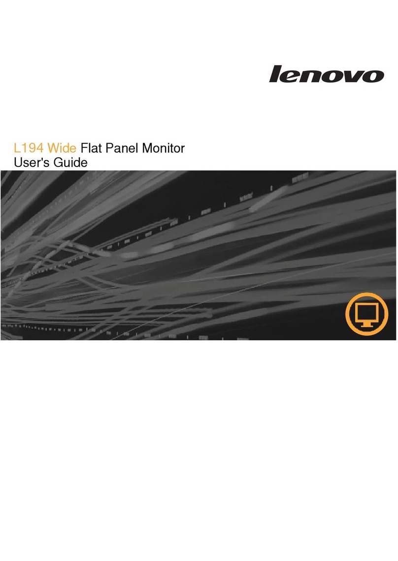 Lenovo L194 - ThinkVision - 19" LCD Monitor User manual