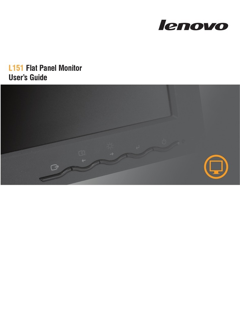 Lenovo L151 - ThinkVision - 15" LCD Monitor User manual