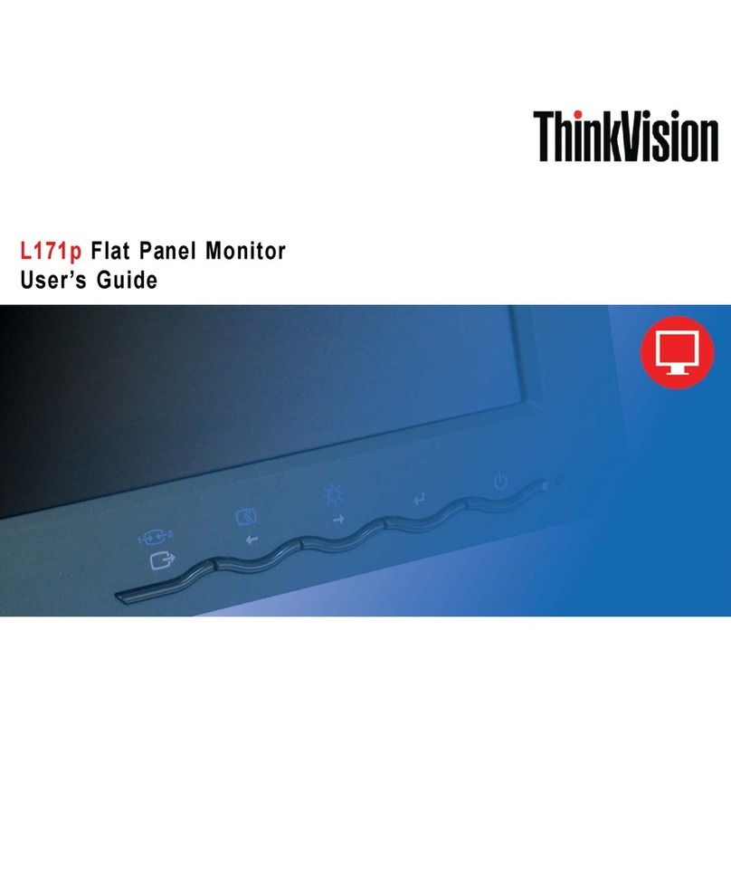 Lenovo L171p - ThinkVision - 17" LCD Monitor User manual