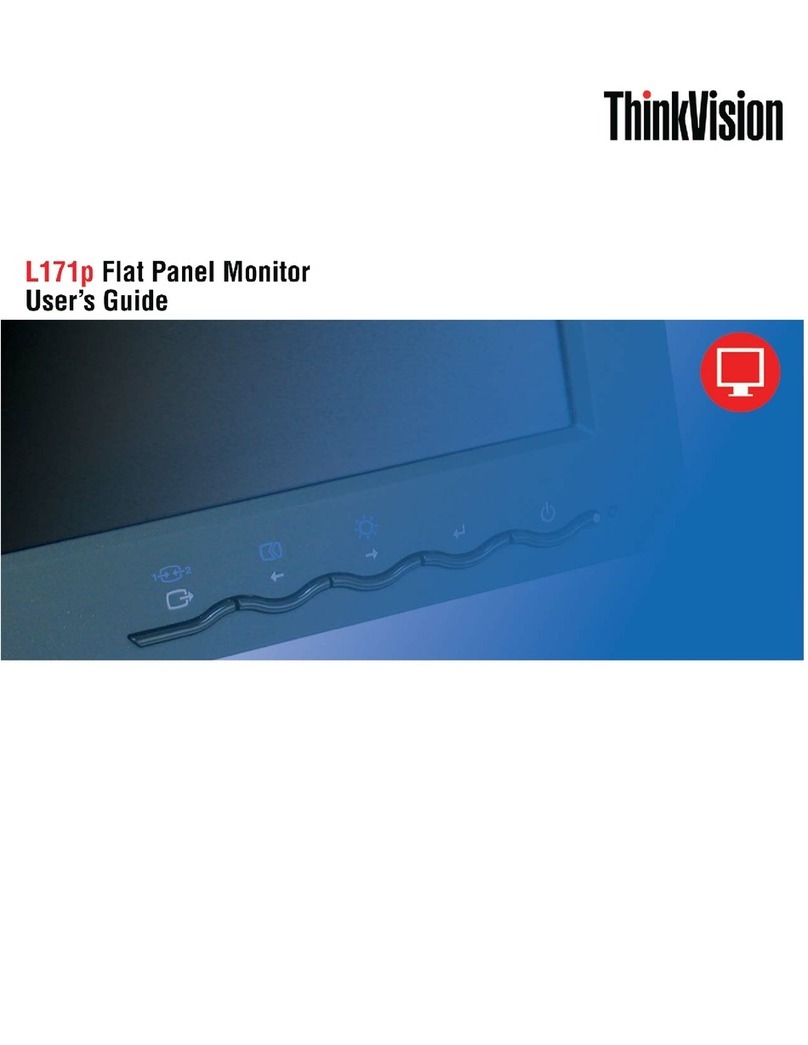Lenovo L171p - ThinkVision - 17" LCD Monitor User manual