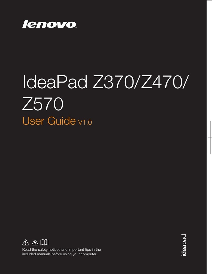 Lenovo IDEAPAD Z370 User manual Lenovo IDEAPAD Z370 User manual