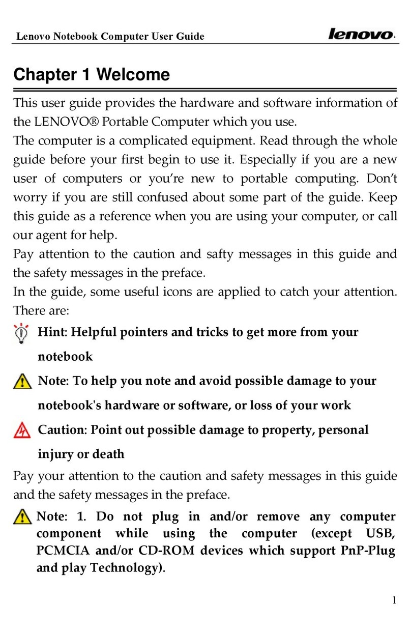 Lenovo Lenovo 3000 J Series User manual