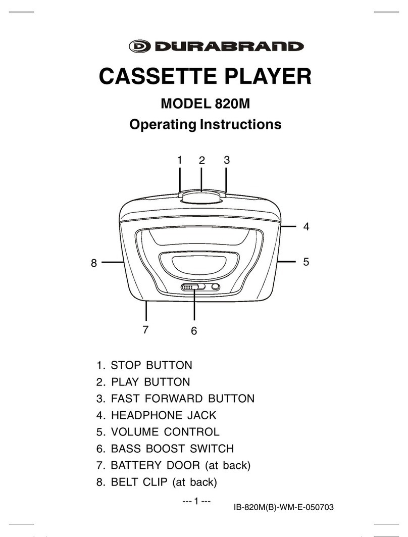 Durabrand 820M operating instructions