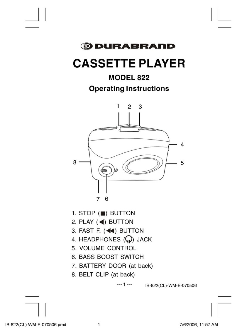 Durabrand 822 operating instructions