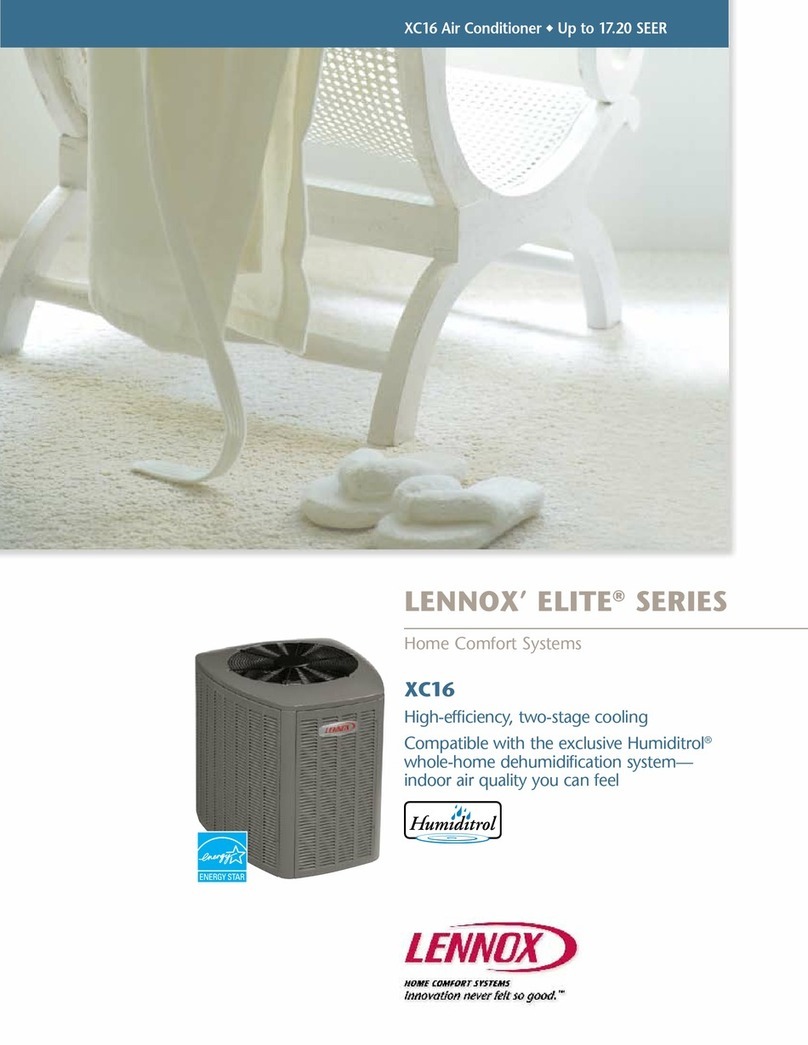Lennox XC16 User manual