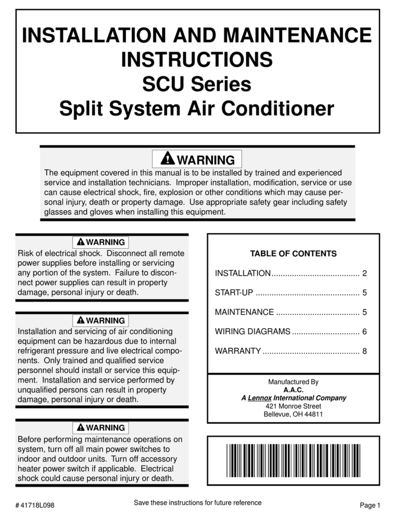 Lennox 41718L098 User manual