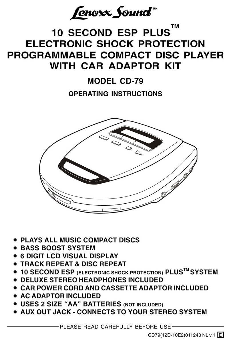 Lenoxx CD-79 operating instructions