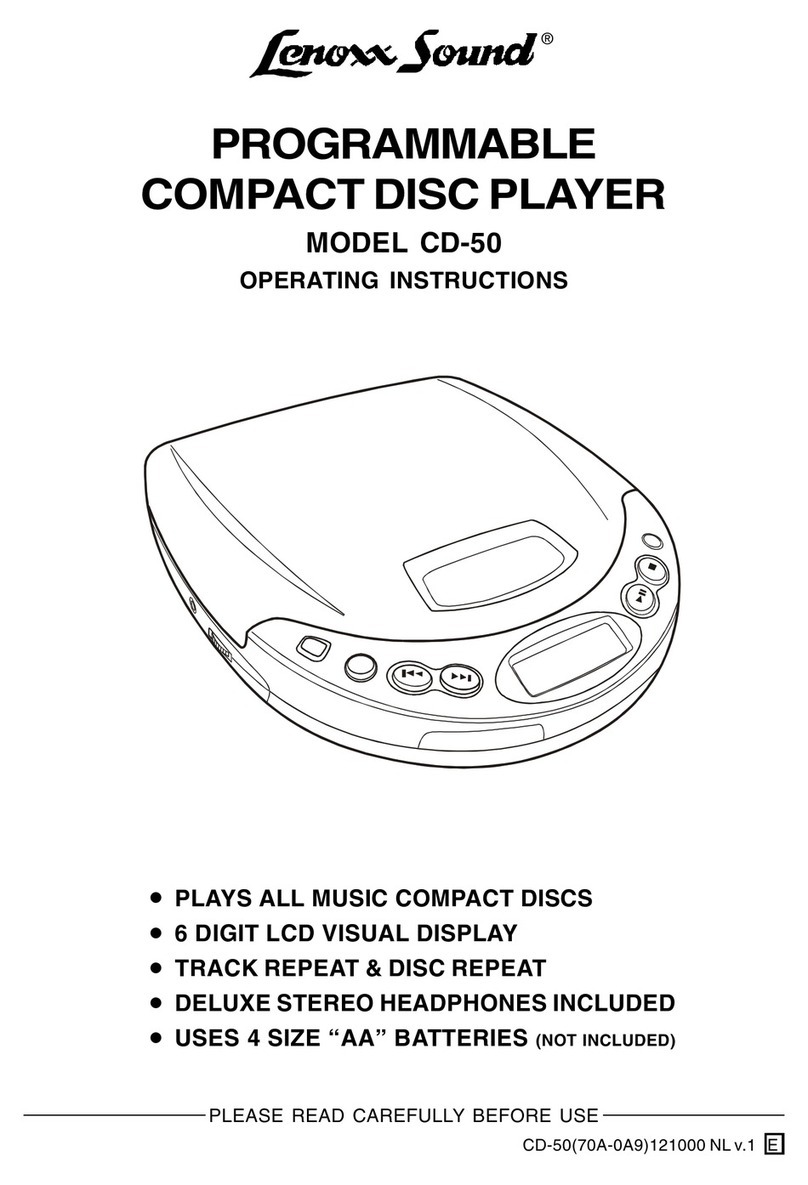 Lenoxx CD-50 User manual
