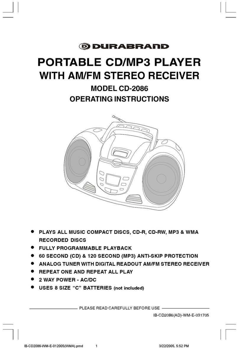 Durabrand CD-2086 User manual