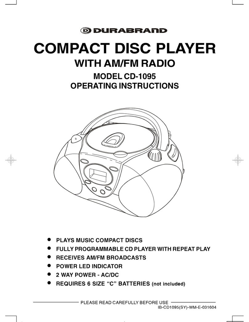 Durabrand CD-1095 operating instructions