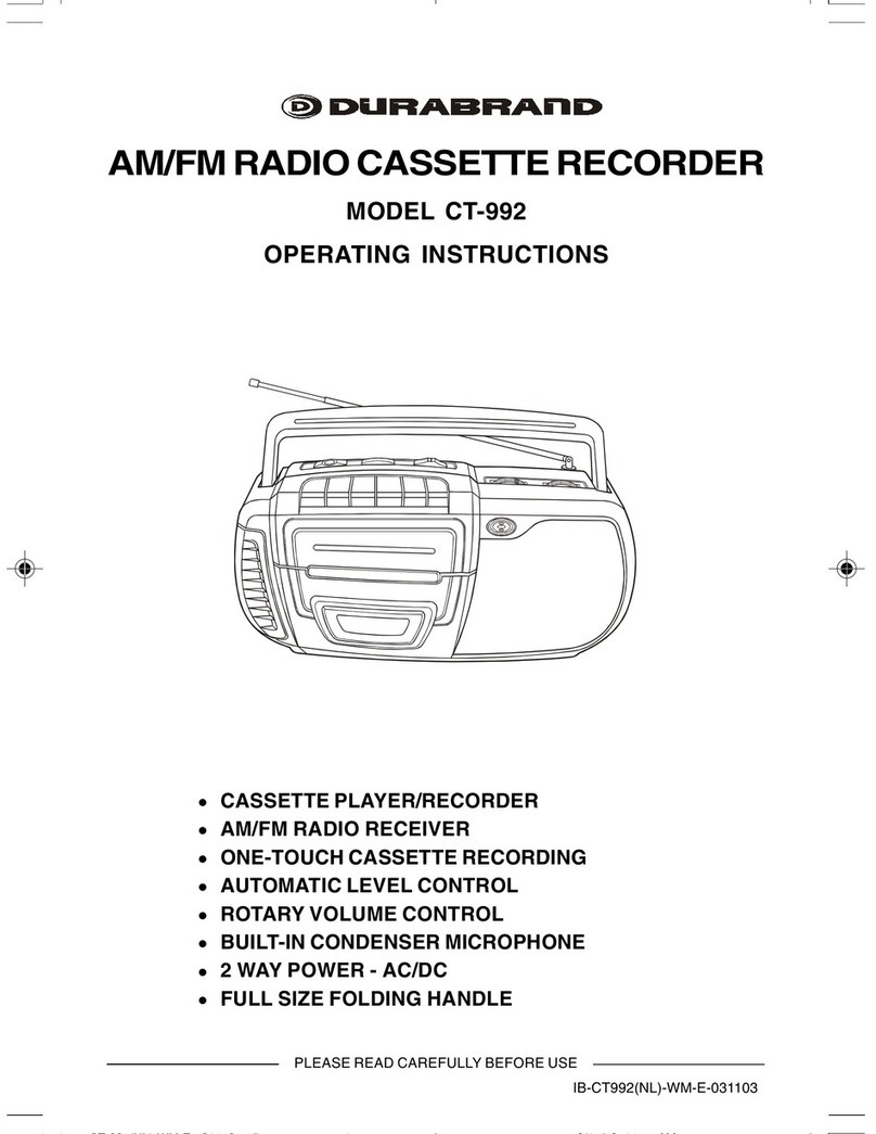 Durabrand CT-992 operating instructions