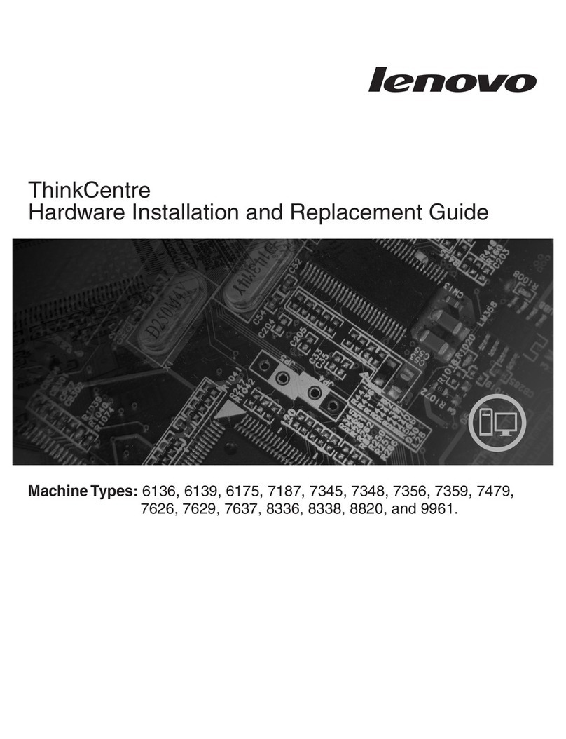 Lenovo ThinkCentre 8336 Parts list manual