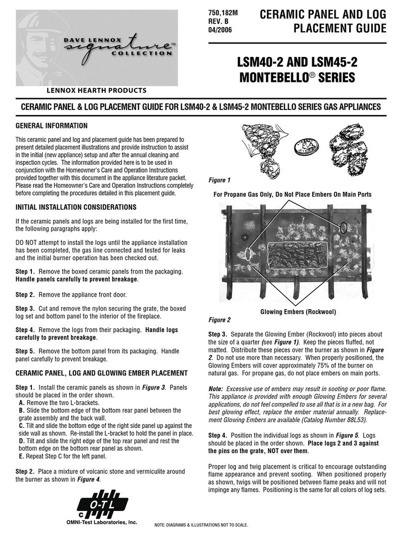 Lennox Hearth Products Montebello LSM40-2 Placement instructions Lennox Hearth Products Montebello LSM40-2 Placement instructions