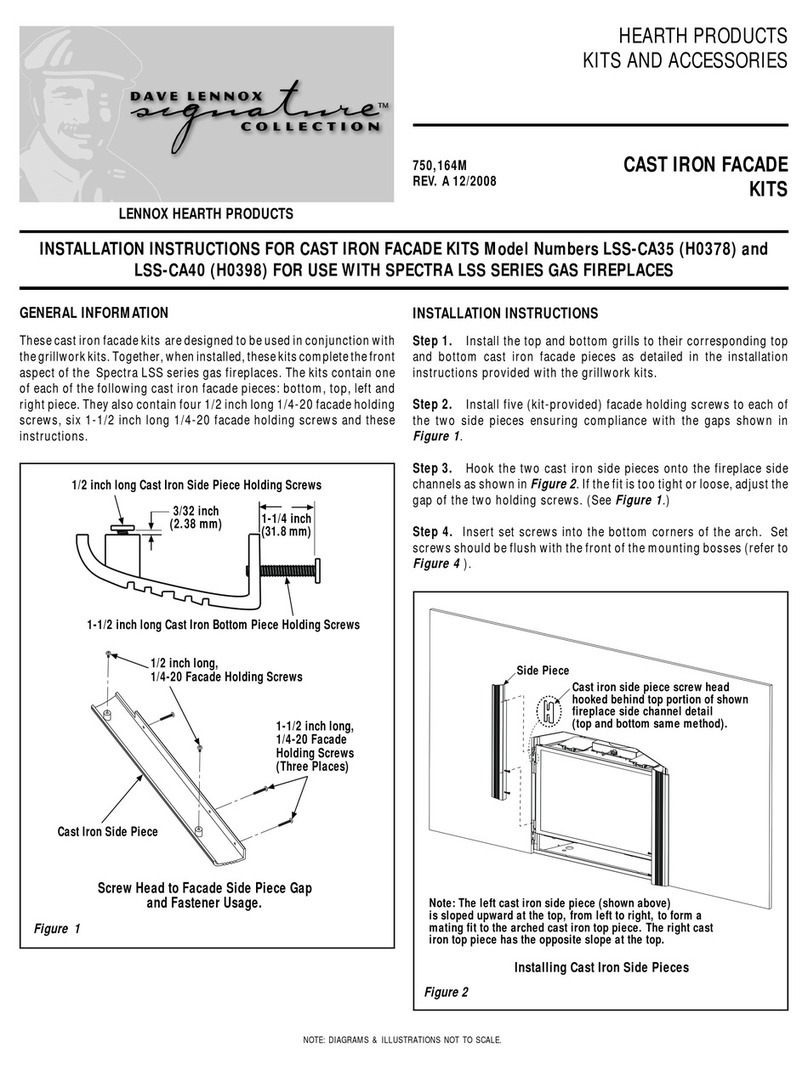 Lennox Hearth Products LSS-CA35 installation instructions