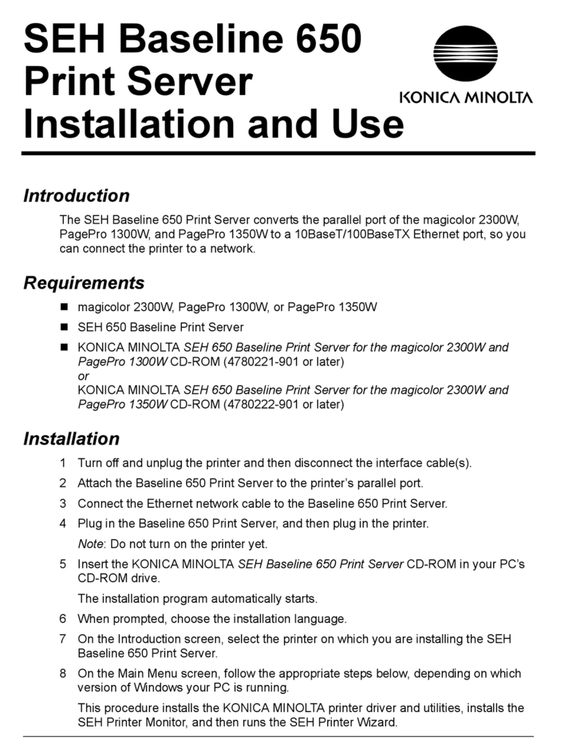 Konica Minolta BIZHUB 650 Installation and use