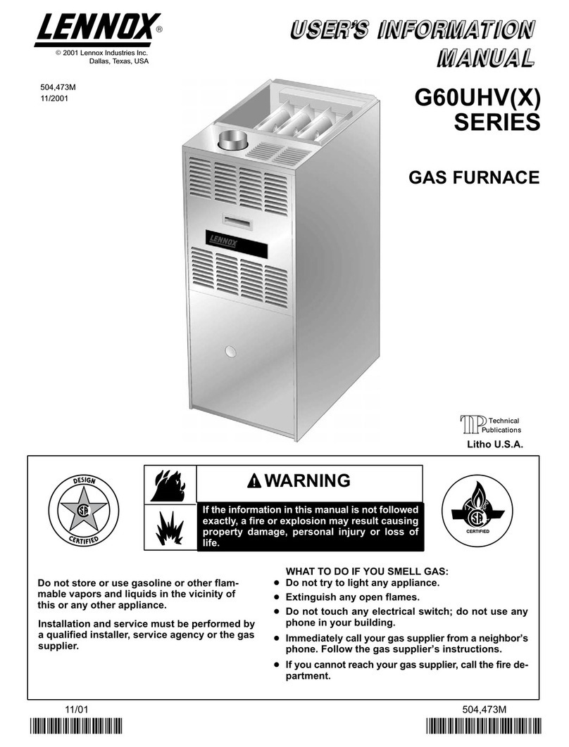Lennox G60UHV(X) series Guide Lennox G60UHV(X) series Guide