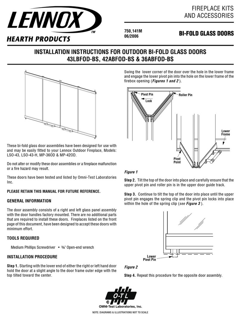 Lennox Hearth Products LSO-43 User manual
