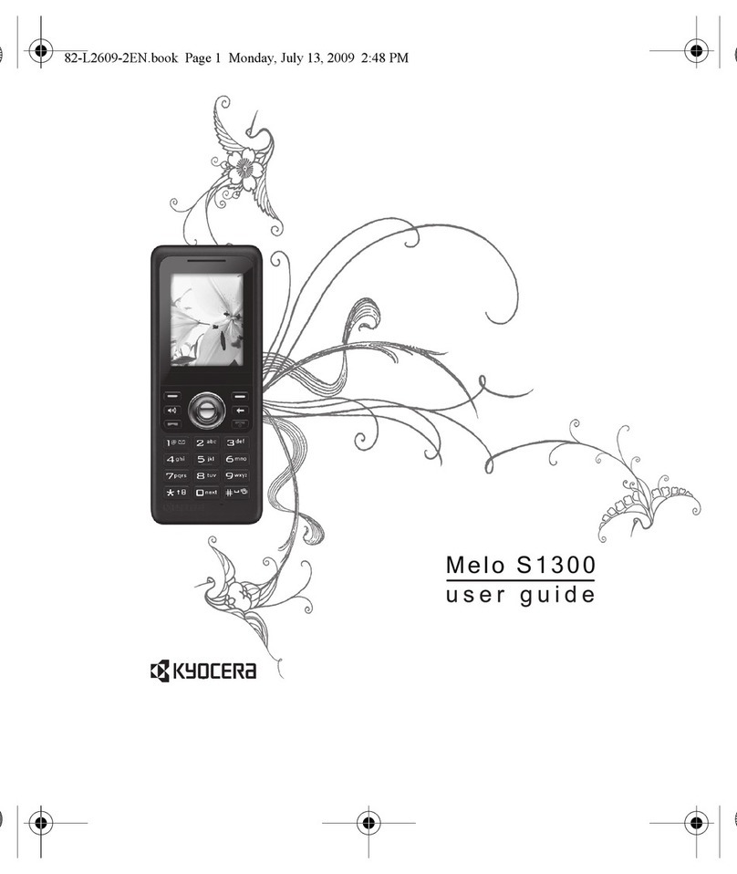 Kyocera Melo S1300 User manual