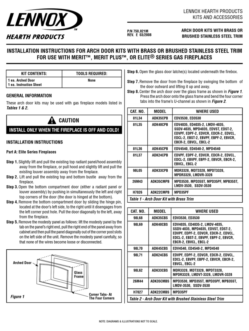 Lennox Hearth Products ADK22CMBS User manual
