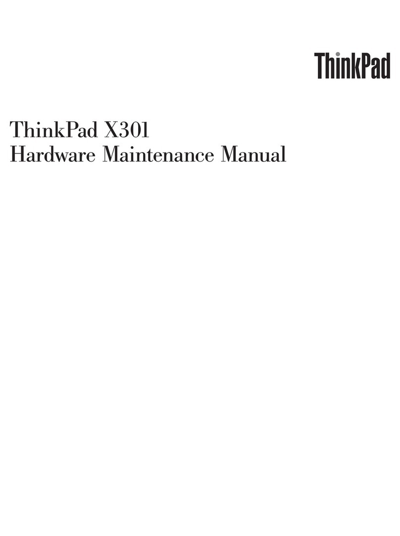 Lenovo ThinkPad X301 Hardware Maintenance Manual