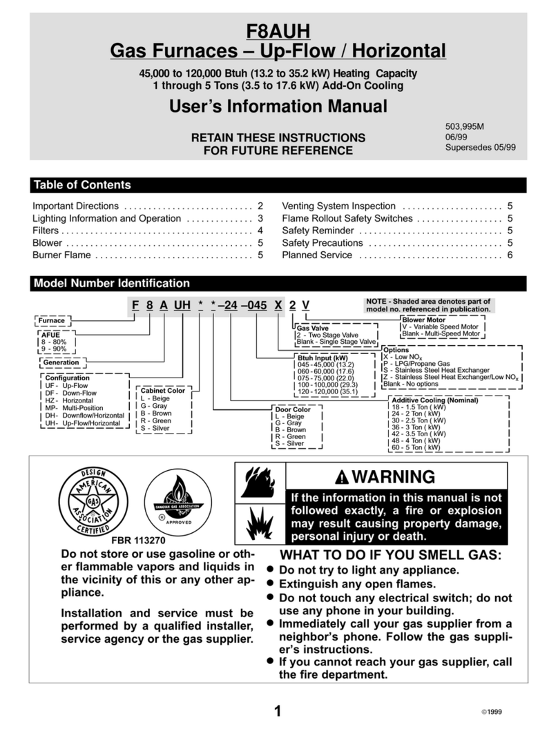 Lennox F8AUH Series Guide