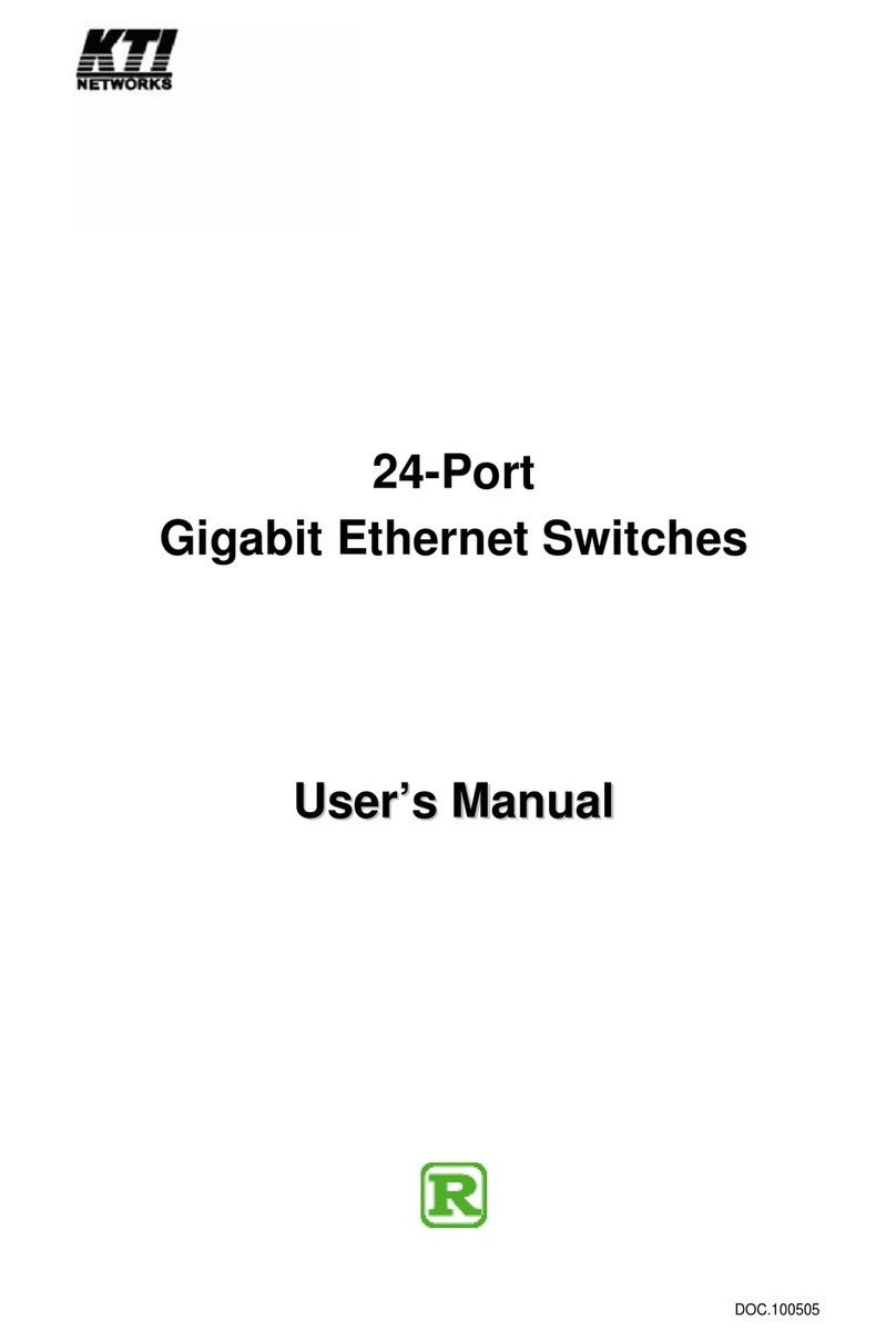 KTI Networks 100BASE-TX User manual