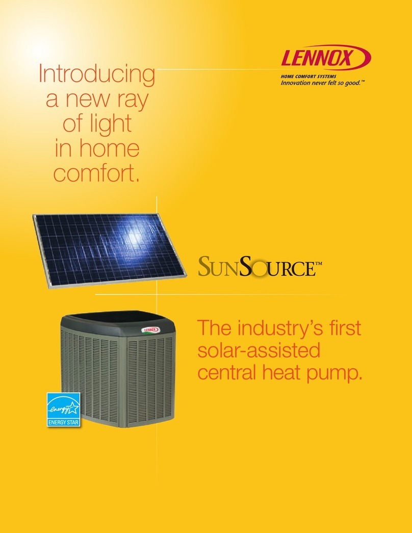 Lennox SunSource User manual
